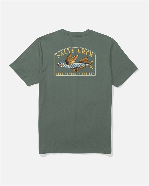 Salty Crew Fly Home Boys SS Tee - Laurel Wreath